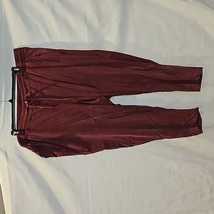 NWT Torrid burgundy Challis Drawcord Trouser Size 3